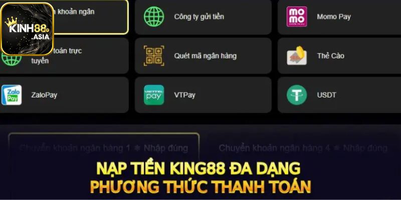 Nhà cái cung cấp nhiều phương thức giao dịch 